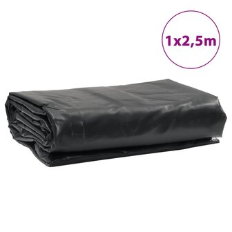 Dekzeil 650 g/m&sup2; 1x2,5 m antracietkleurig 9