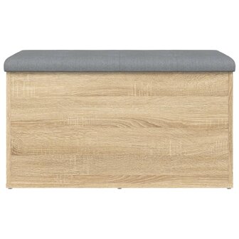Opbergbankje 82x42x45 cm bewerkt hout sonoma eikenkleurig 5