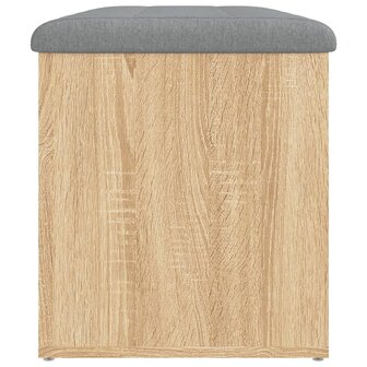 Opbergbankje 82x42x45 cm bewerkt hout sonoma eikenkleurig 6