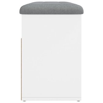 Schoenenbank 82x32x45,5 cm bewerkt hout wit 7