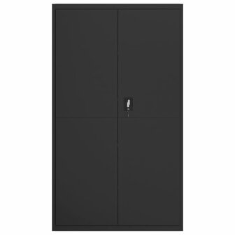 Archiefkast 105x40x180 cm staal zwart 3