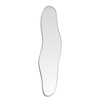 Wandspiegel 80x35 cm zilverkleurig 3