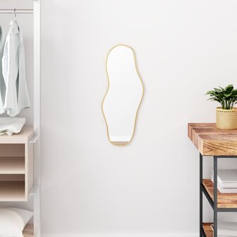 Wandspiegel 60x25 cm goudkleurig 1