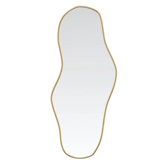 Wandspiegel 60x25 cm goudkleurig 2