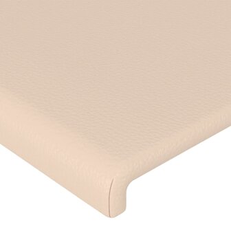 Hoofdborden 2 st 90x5x78/88 cm kunstleer cappuccinokleurig 4