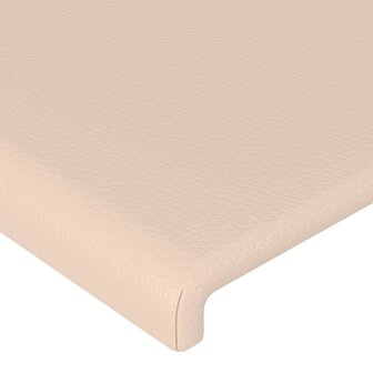 Hoofdborden 2 st 90x5x78/88 cm kunstleer cappuccinokleurig 4