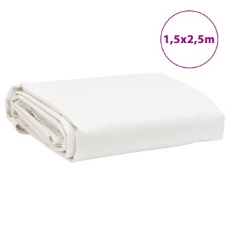 Dekzeil 650 g/m&sup2; 1,5x2,5 m wit 8