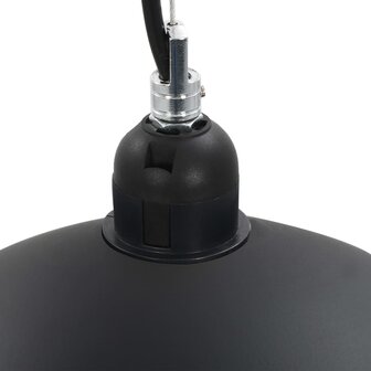 Plafondlampen 2 st halfrond E27 50 cm zwart en goudkleurig 10
