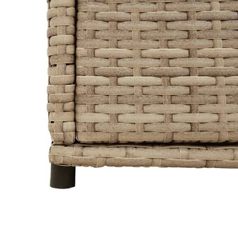 Tuinkast 105x55x113 cm poly rattan beige 10