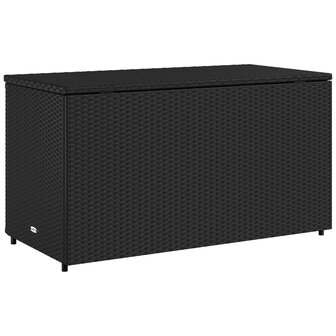 Tuinkast 110x55x60,5 cm poly rattan zwart 9