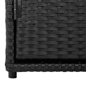 Tuinkast 110x55x60,5 cm poly rattan zwart 10