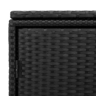 Tuinkast 110x55x60,5 cm poly rattan zwart 11