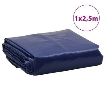Dekzeil 650 g/m&sup2; 1x2,5 m blauw 8