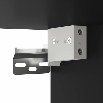 2-delige Badkamermeubelset bewerkt hout zwart 11