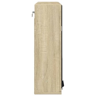 Badkamerspiegelkast 64,5x20x66,5 cm bewerkt hout sonoma eiken 5