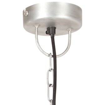 Hanglamp industrieel rond 25 W E27 30 cm zilverkleurig 7