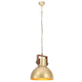 Hanglamp industrieel rond 25 W E27 40 cm messingkleurig 3