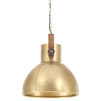 Hanglamp industrieel rond 25 W E27 40 cm messingkleurig 6
