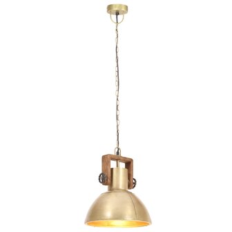 Hanglamp industrieel rond 25 W E27 30 cm messingkleurig 3