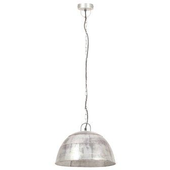 Hanglamp industrieel vintage rond 25 W E27 41 cm zilverkleurig 4