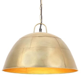 Hanglamp industrieel vintage rond 25 W E27 41 cm messingkleurig 1