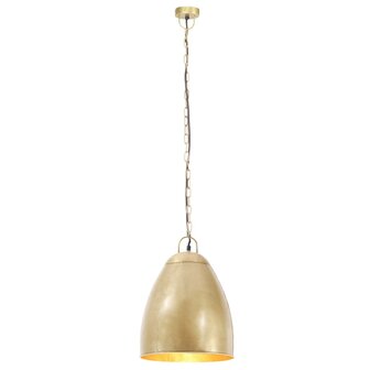 Hanglamp industrieel rond 25 W E27 32 cm messingkleurig 4