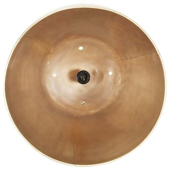 Hanglamp industrieel rond 25 W E27 32 cm messingkleurig 5