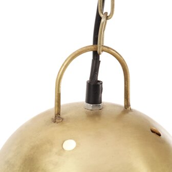 Hanglamp industrieel rond 25 W E27 32 cm messingkleurig 7