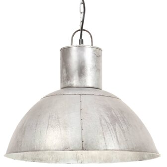 Hanglamp rond 25 W E27 48 cm zilverkleurig 2