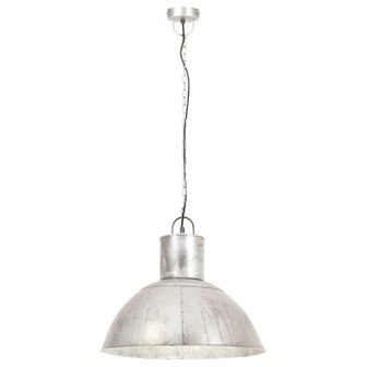 Hanglamp rond 25 W E27 48 cm zilverkleurig 3