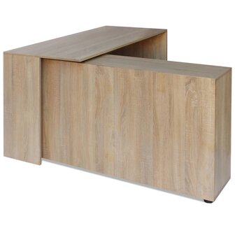 Eettafel 140x80x75 cm eikenkleurig 4