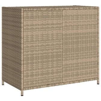 Tuinkast 83x45x76 cm poly rattan beige 9