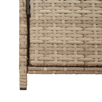 Tuinkast 83x45x76 cm poly rattan beige 10