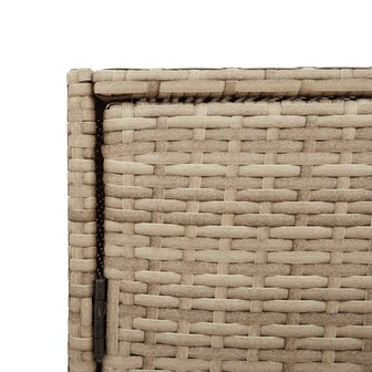 Tuinkast 83x45x76 cm poly rattan beige 11