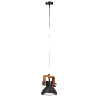 Hanglamp industrieel rond 25 W E27 19 cm zwart 4