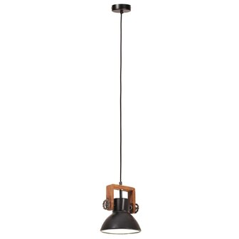Hanglamp industrieel rond 25 W E27 19 cm zwart 5