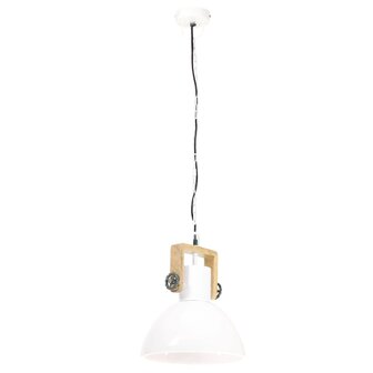 Hanglamp industrieel rond 25 W E27 30 cm wit 5