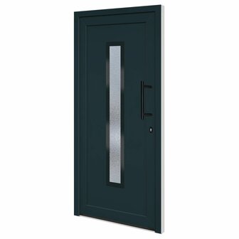 Voordeur 98x208 cm PVC antracietkleurig 2