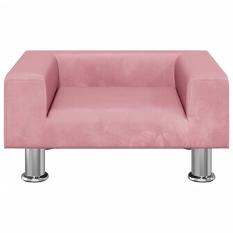 Hondenmand 50x40x26,5 cm fluweel roze 3