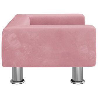 Hondenmand 50x40x26,5 cm fluweel roze 4
