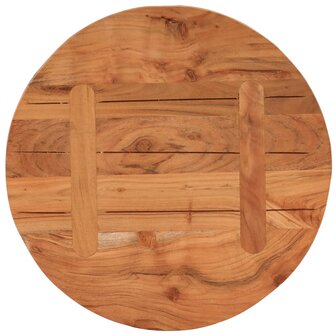 Tafelblad rond &Oslash;40x2,5 cm massief acaciahout 5