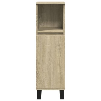 Badkamerkast 30x30x100 cm bewerkt hout sonoma eikenkleurig 4