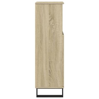 Badkamerkast 30x30x100 cm bewerkt hout sonoma eikenkleurig 5