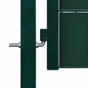Poort 100x81 cm PVC en staal groen   3