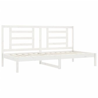 Slaapbank zonder matras 90x200 cm massief grenenhout wit 4