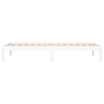 Slaapbank 90x200 cm massief grenenhout wit 9