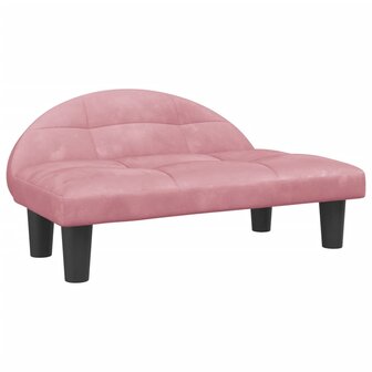 Hondenmand 70x52x30 cm fluweel roze 2