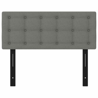 Hoofdbord 100x5x78/88 cm stof donkergrijs 3