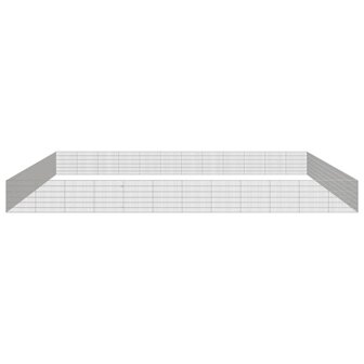 Dierenverblijf 48 panelen 54x60 cm gegalvaniseerd ijzer 3