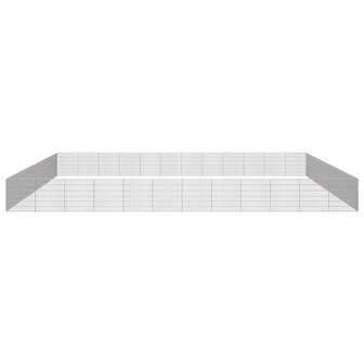 Dierenverblijf 48 panelen 54x60 cm gegalvaniseerd ijzer 4